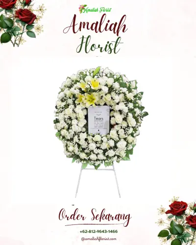 Krans Bunga Duka Cita di Kutuh